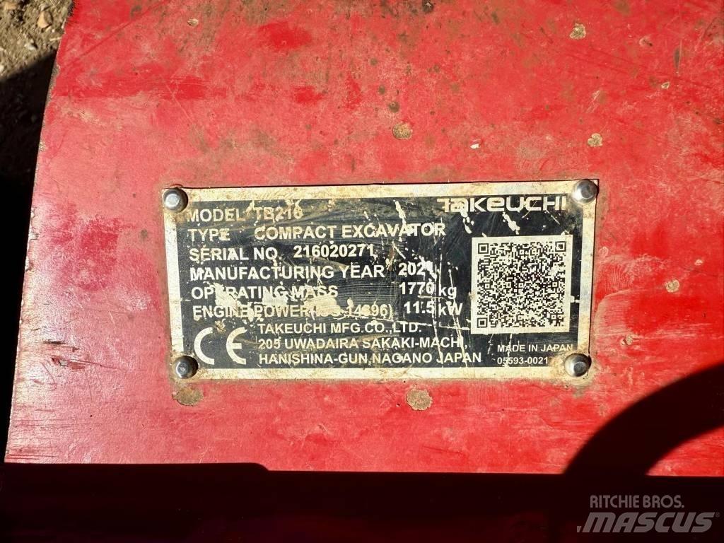 Takeuchi TB 216 Mini ekskavatori < 7 t