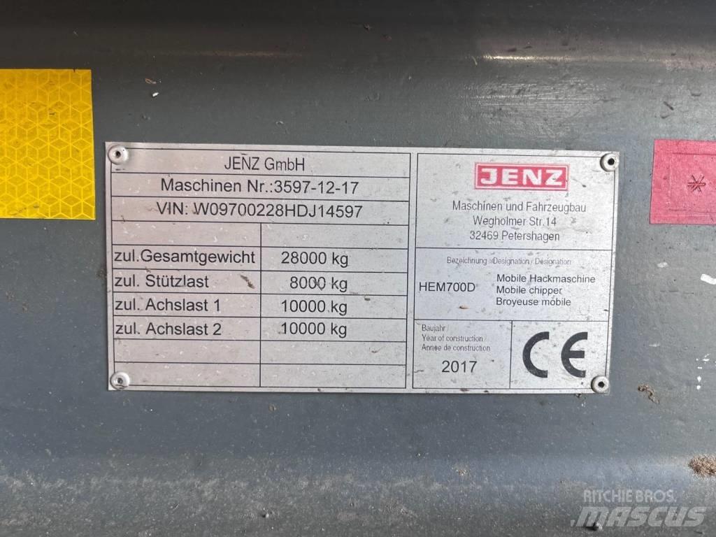JENZ HEM 700 D Koksnes šķeldotāji