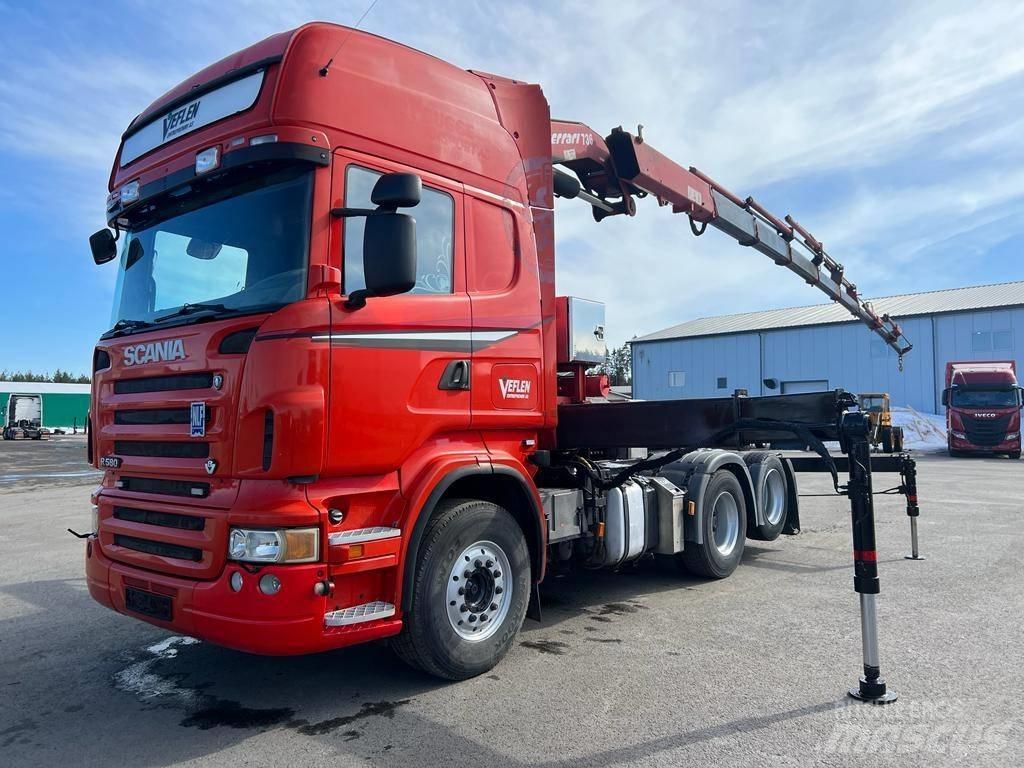 Scania R 580 Smagās mašīnas ar celtni