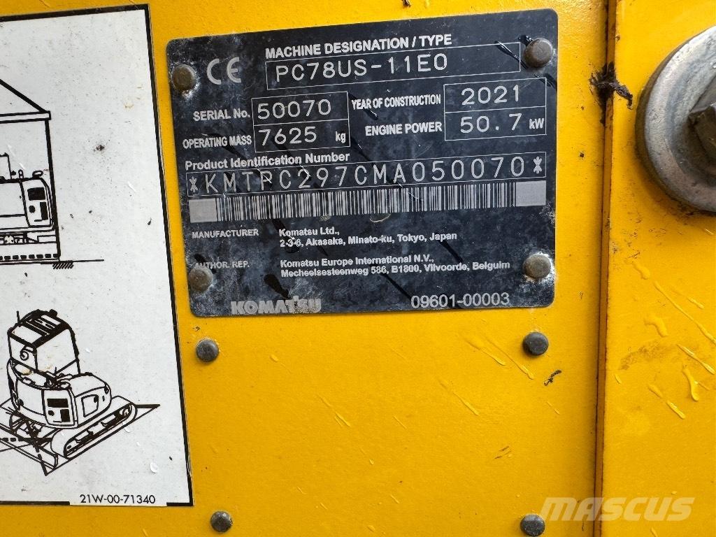 Komatsu PC 78 US Vidēja lieluma ekskavatori 7 t - 12 t
