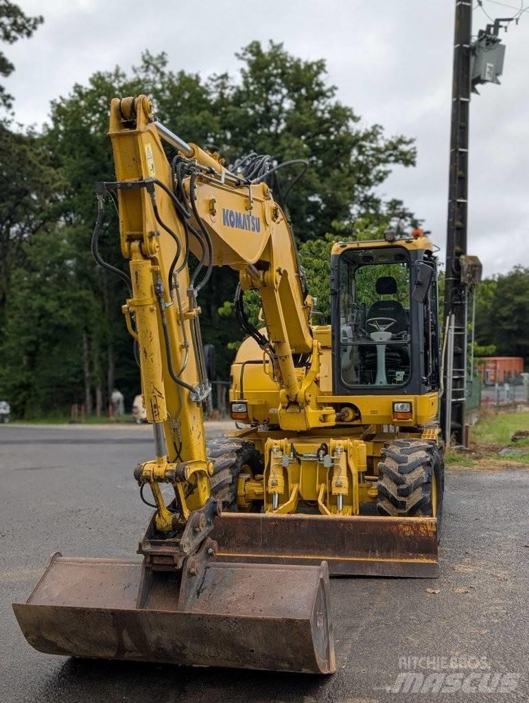 Komatsu PW 98 MR-8 Ekskavatori uz riteņiem