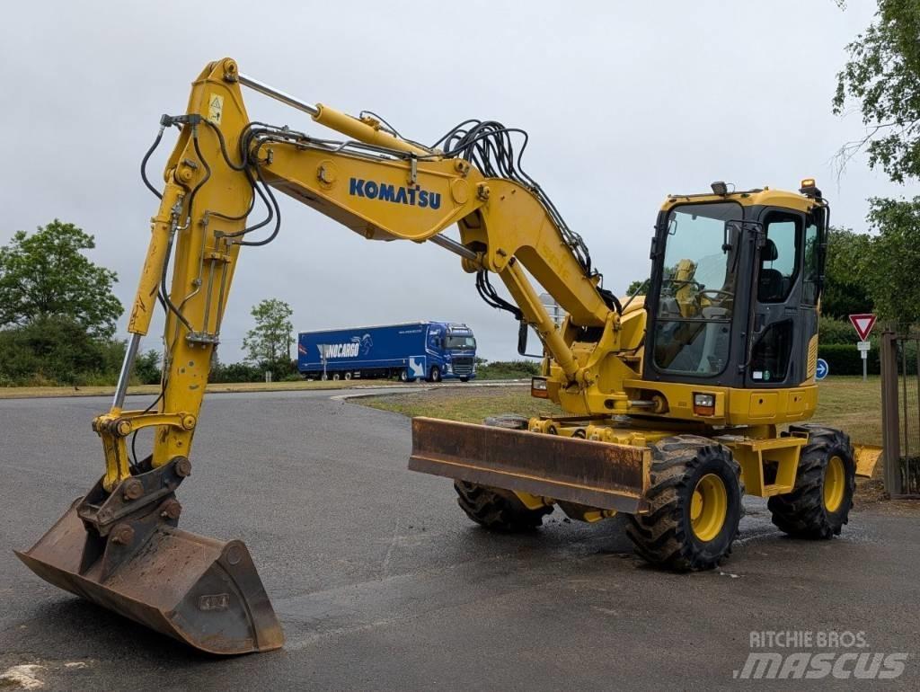 Komatsu PW 98 MR-8 Ekskavatori uz riteņiem