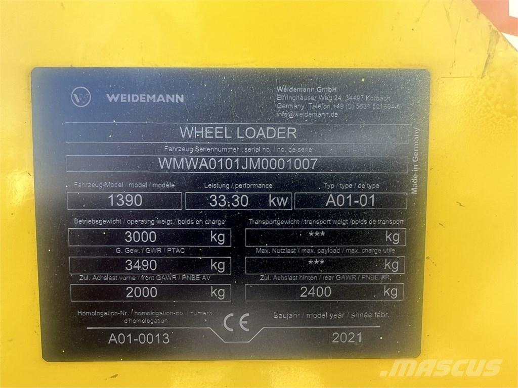 Weidemann 1390 Mini iekrāvēji