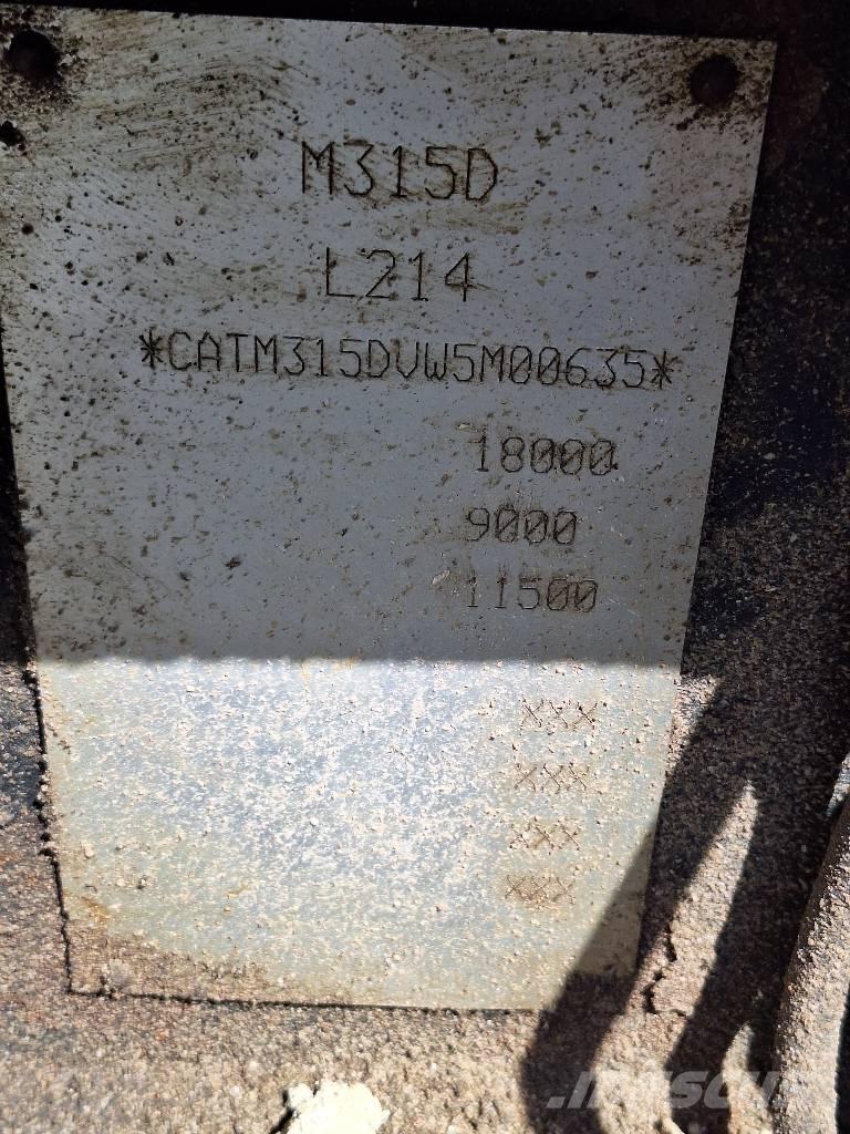 CAT M 315 D Ekskavatori uz riteņiem