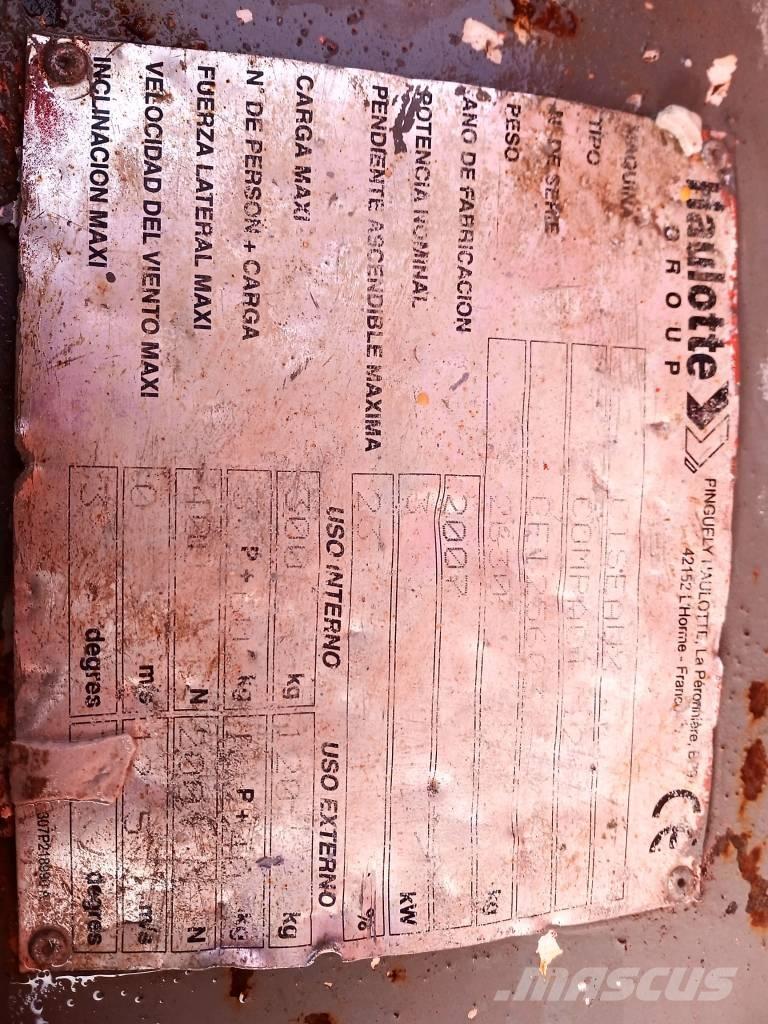 Haulotte Compact 12 Šķerveida pacēlāji