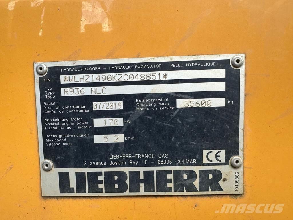 Liebherr R936 NLC Kāpurķēžu ekskavatori