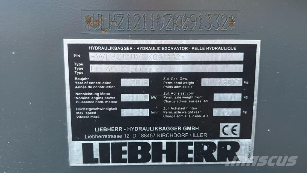 Liebherr LH 40C EW Industriālie iekrāvēji