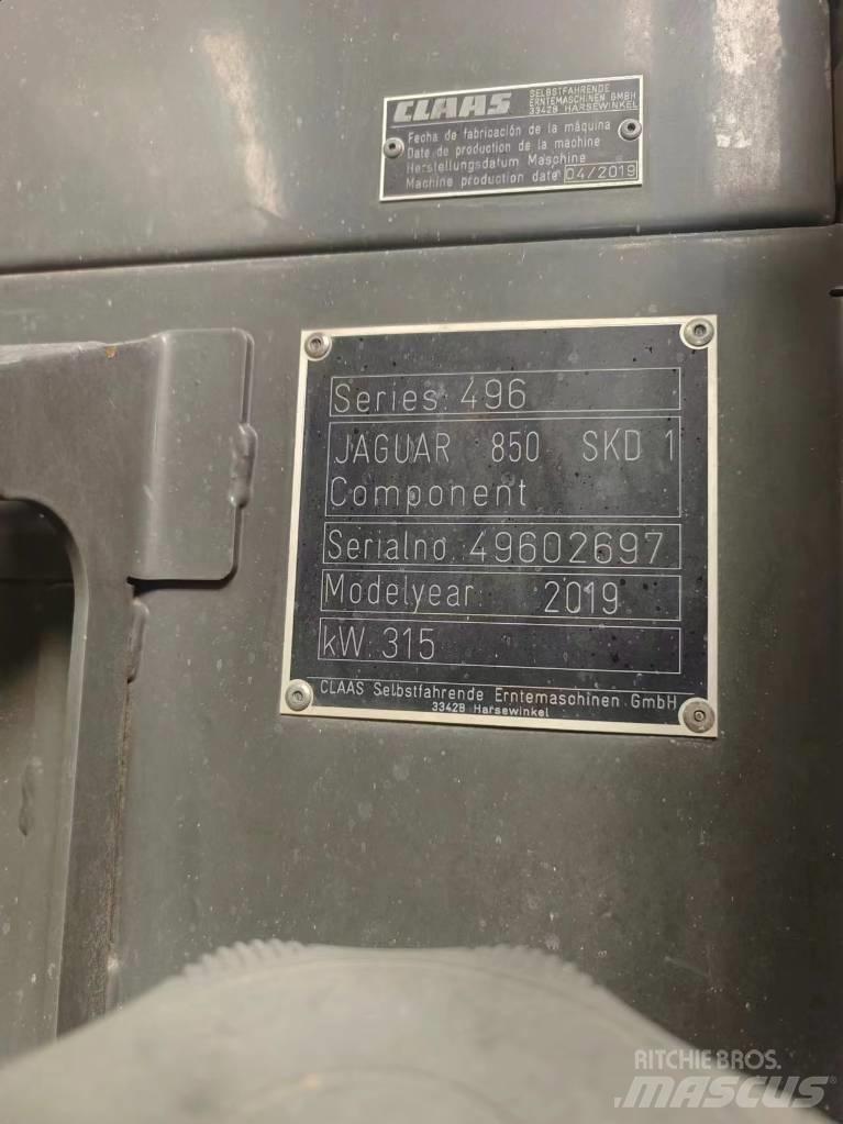 CLAAS Jaguar 850 Lopbarības novācēji