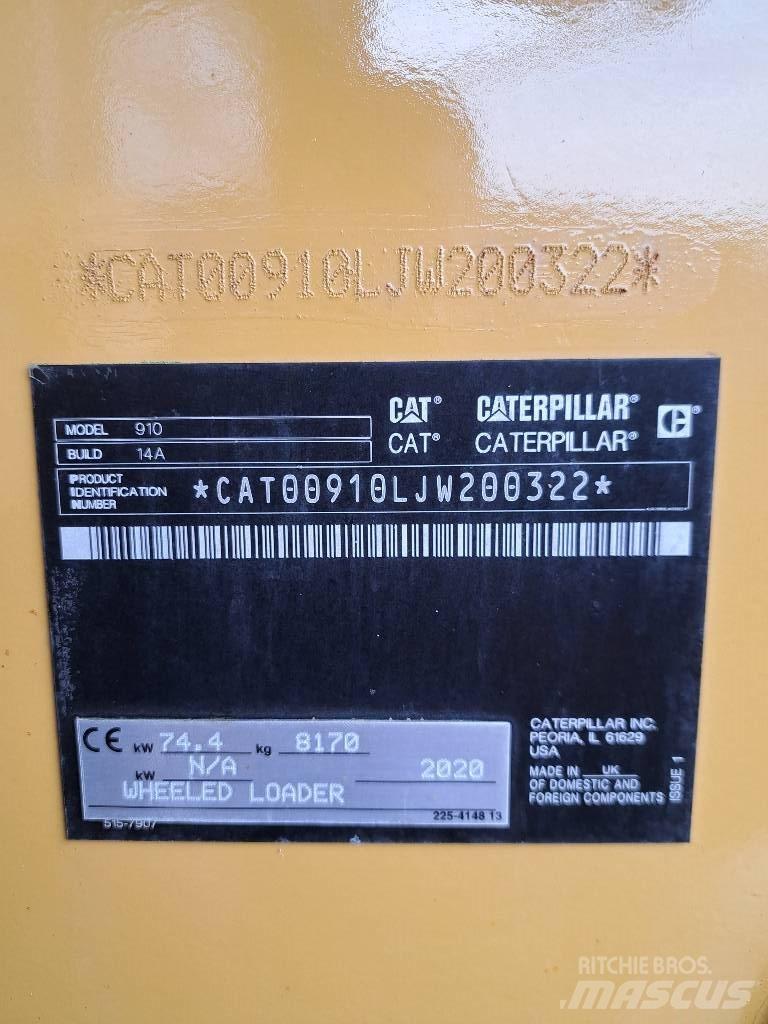 CAT 910 Iekrāvēji uz riteņiem