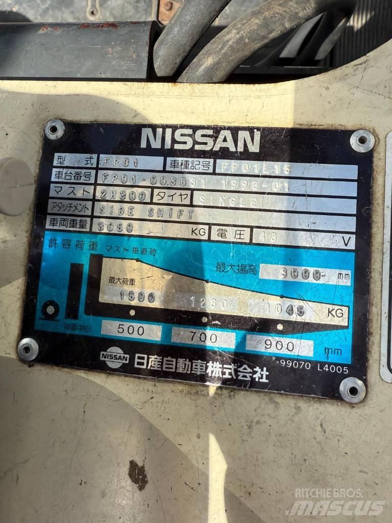 Nissan FP01 L 15 U Elektriskie iekrāvēji