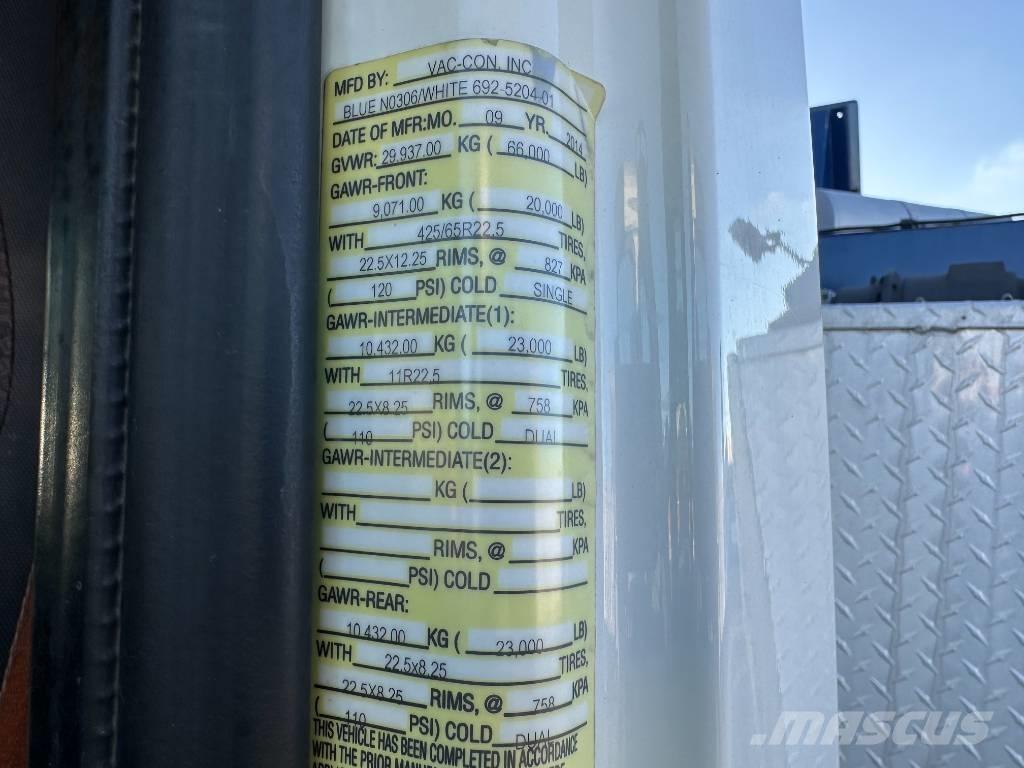 International 7500 Kombinētās vakumsūkņa mašīnas