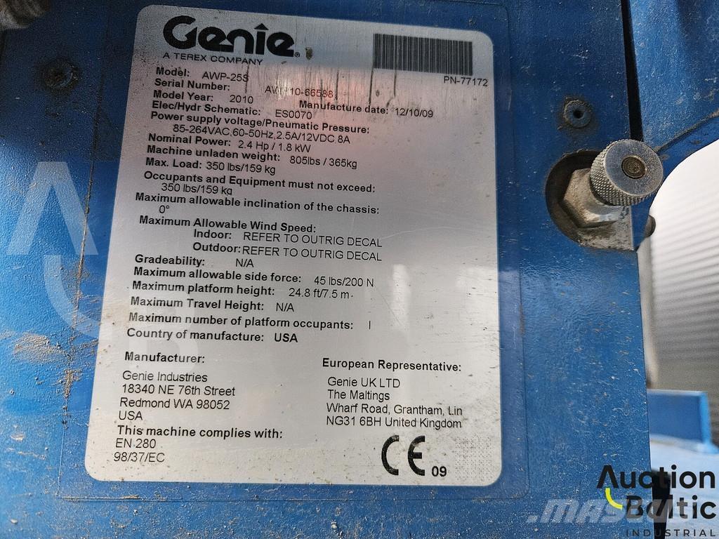 Genie AWP 25 S Citi pacēlāji un platformas