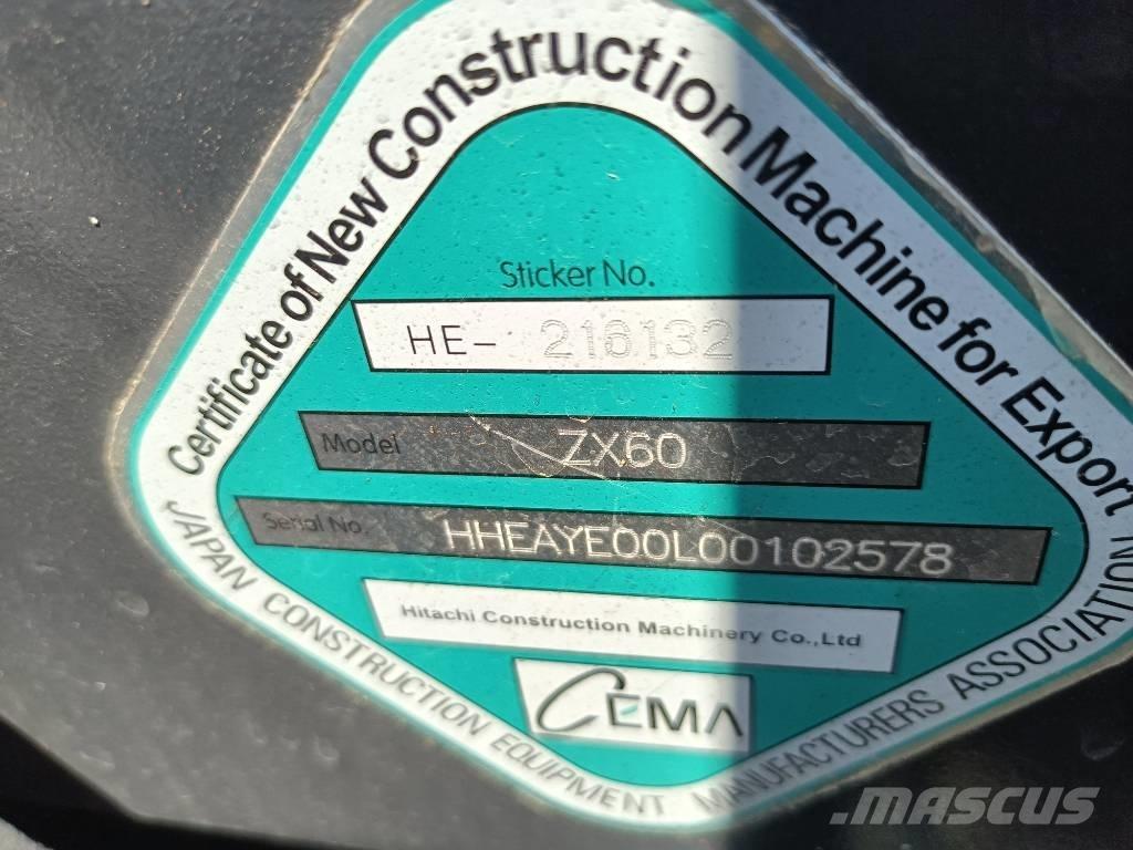 Hitachi 60 Kāpurķēžu ekskavatori