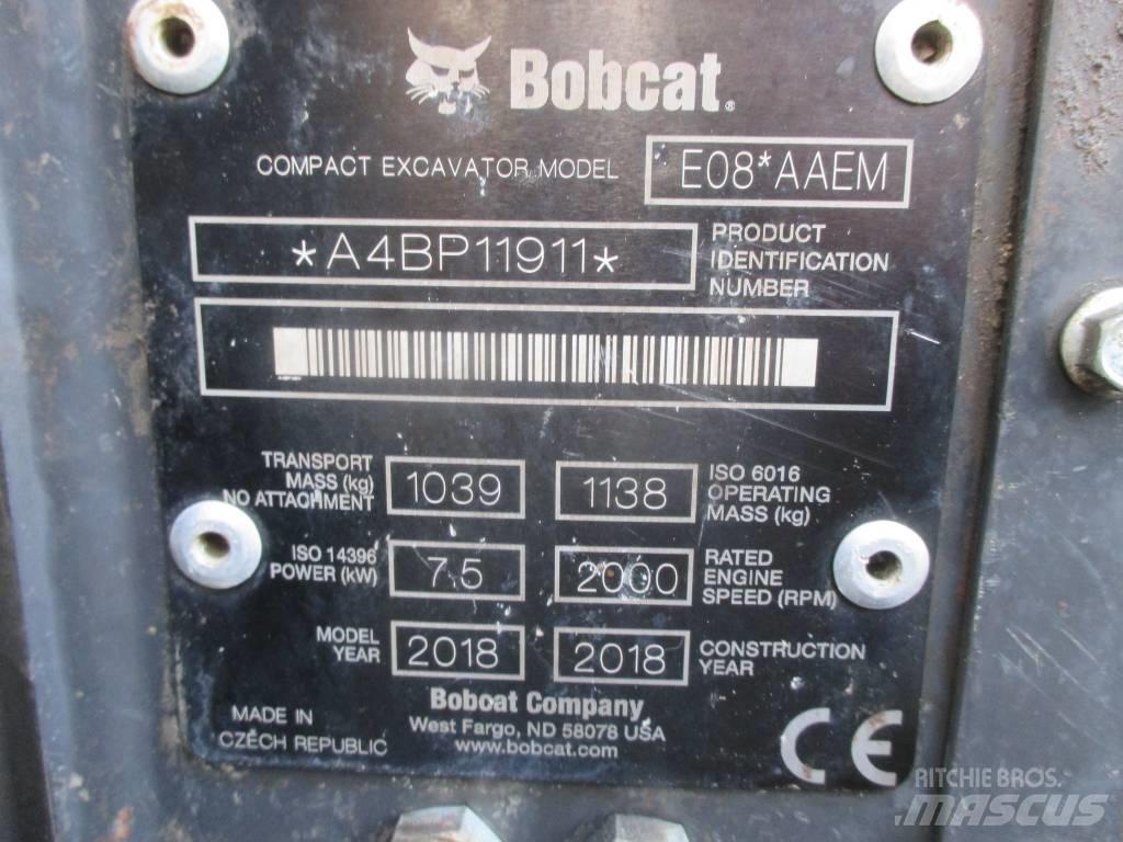 Bobcat E 08 Mini ekskavatori < 7 t