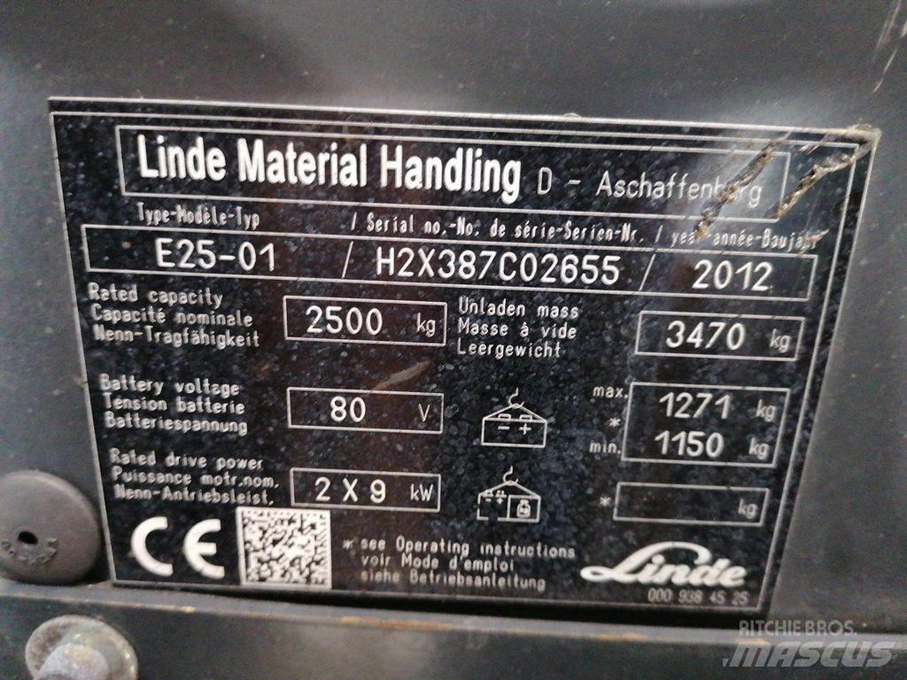 Linde E25-01 Elektriskie iekrāvēji