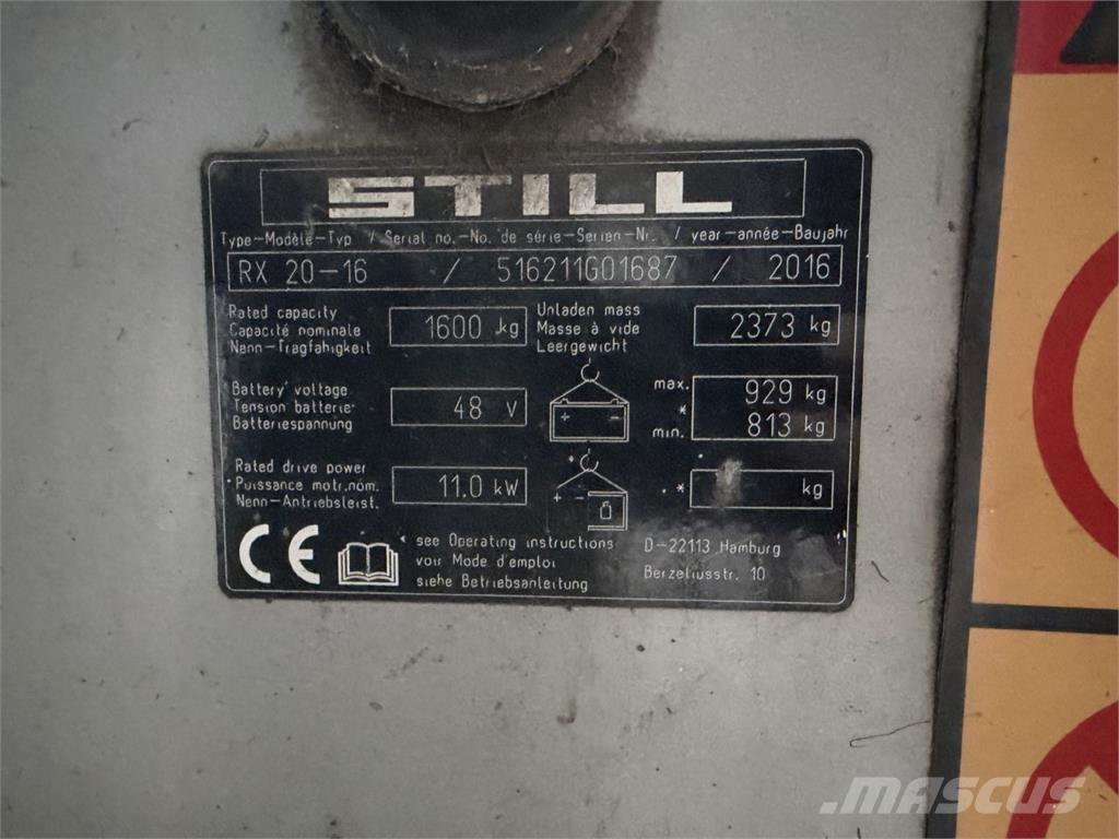 Still RX20-16 Elektriskie iekrāvēji