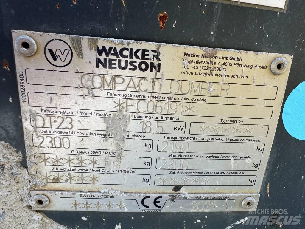 Wacker Neuson DT23 Kāpurķēžu pašizkrāvējs