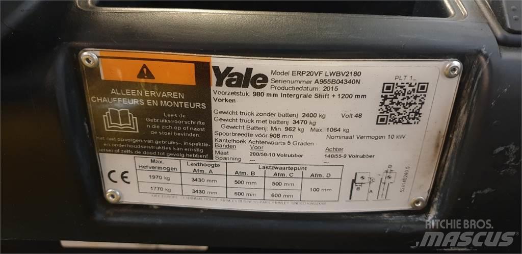 Yale ERP20VF 2014 Elektriskie iekrāvēji