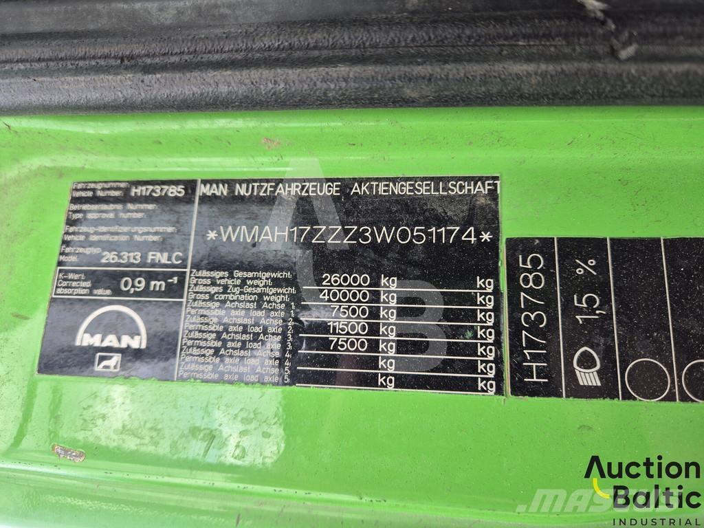 MAN TGA26.310 Atkritumu izvešanas transports