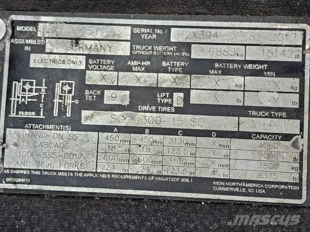 Linde H45T LPG tehnika