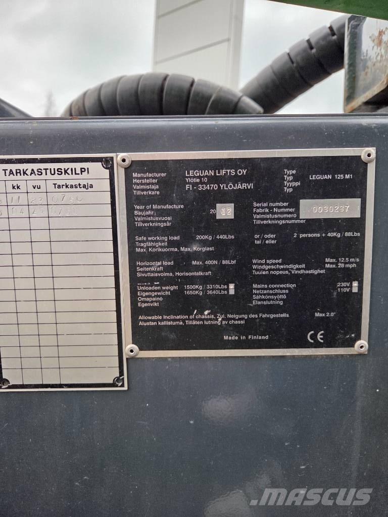 Leguan 125M1 Teleskopiskie pacēlāji