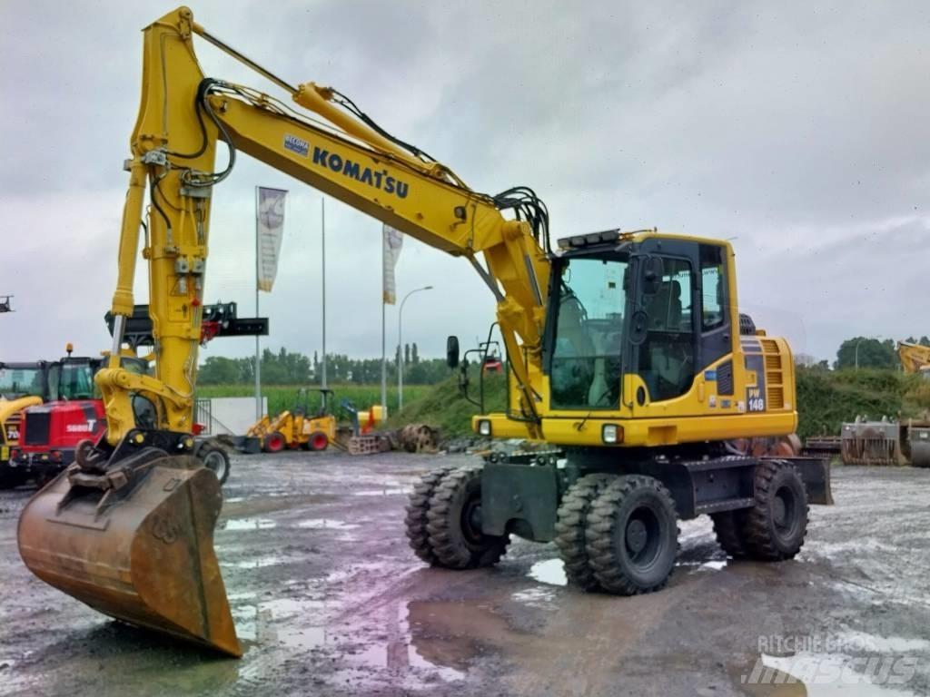 Komatsu PW148-8 Ekskavatori uz riteņiem
