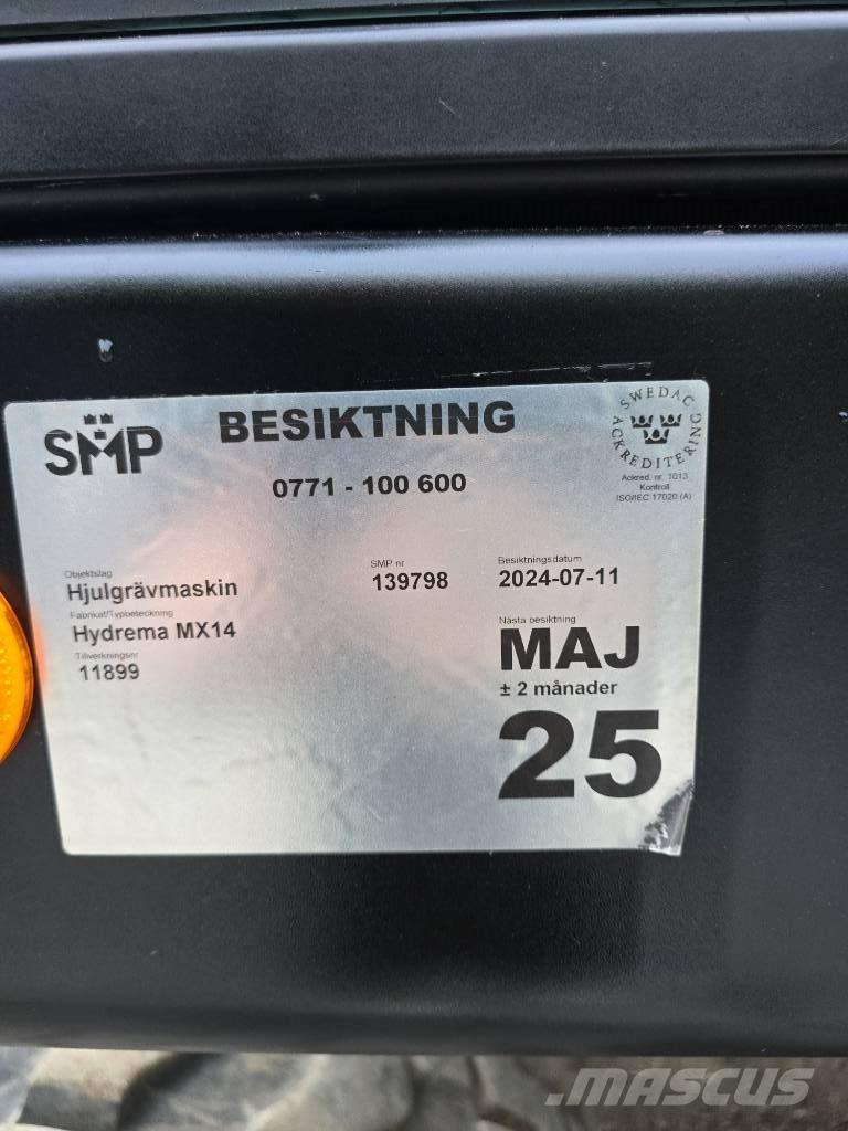 Hydrema MX 14 Ekskavatori uz riteņiem