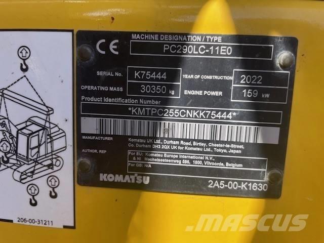 Komatsu PC 290 LC-11 Kāpurķēžu ekskavatori