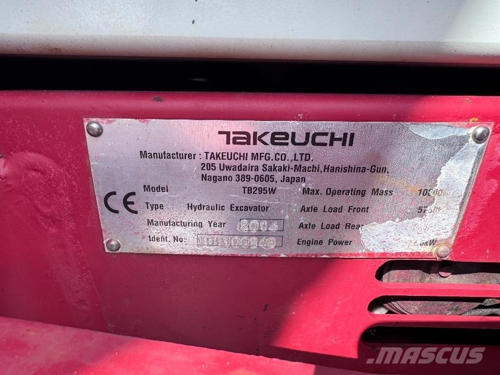 Takeuchi TB 295 W Ekskavatori uz riteņiem