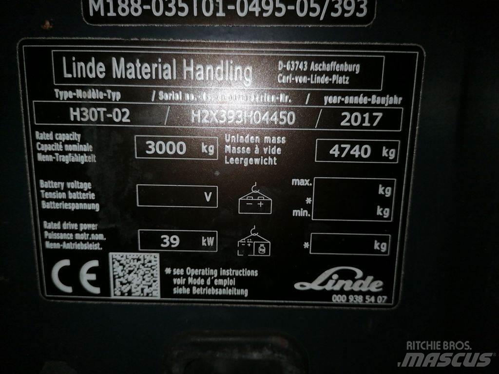 Linde H30T-02 LPG tehnika