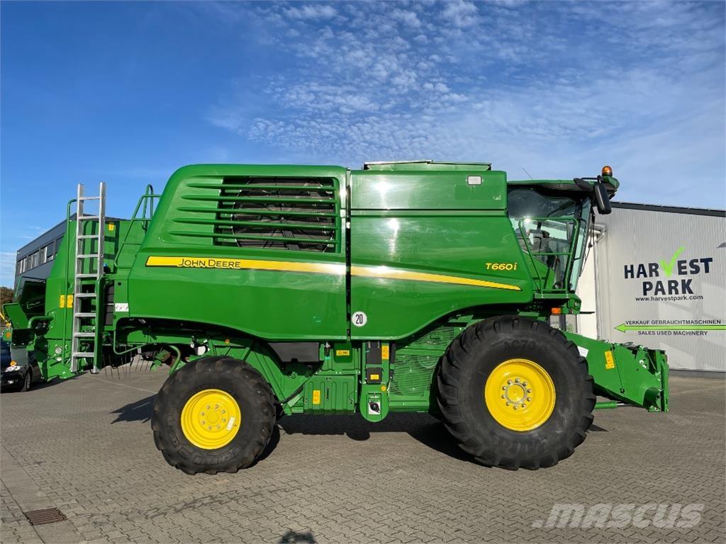 John Deere T660 i Ražas novākšanas kombaini