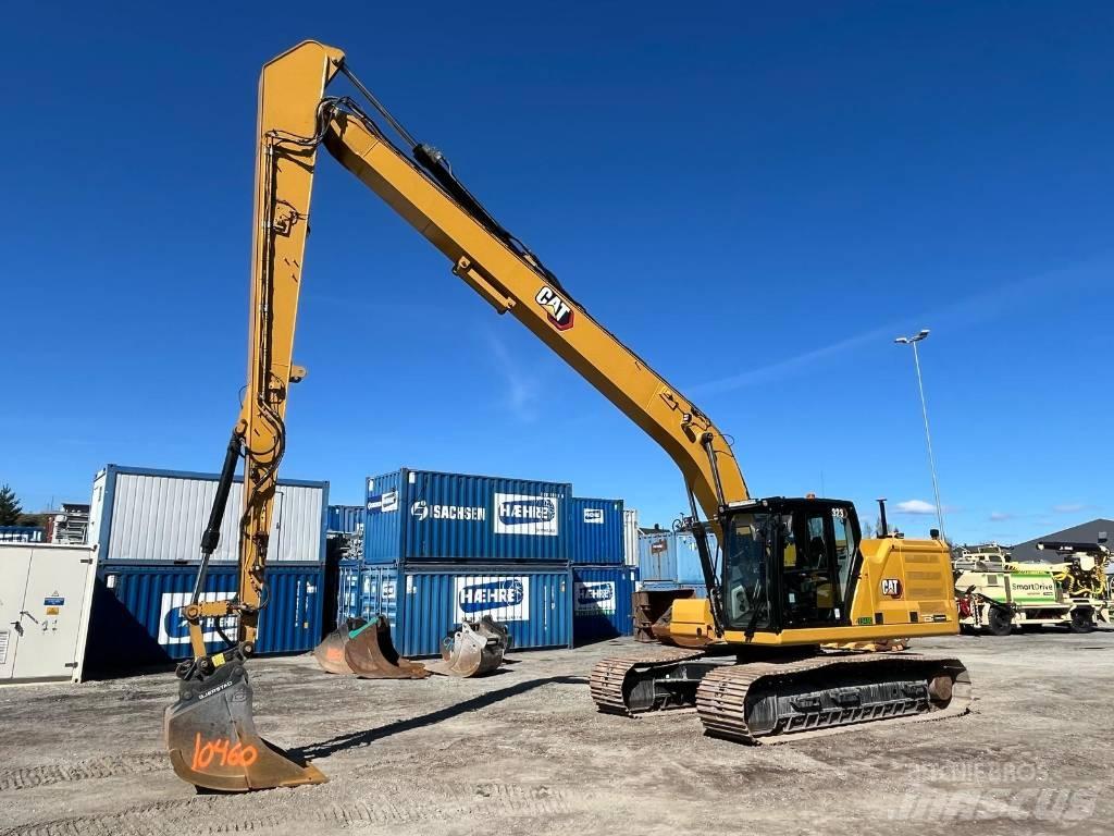 CAT 323 SLR Ekskavatori tālās sniedzamības darbiem