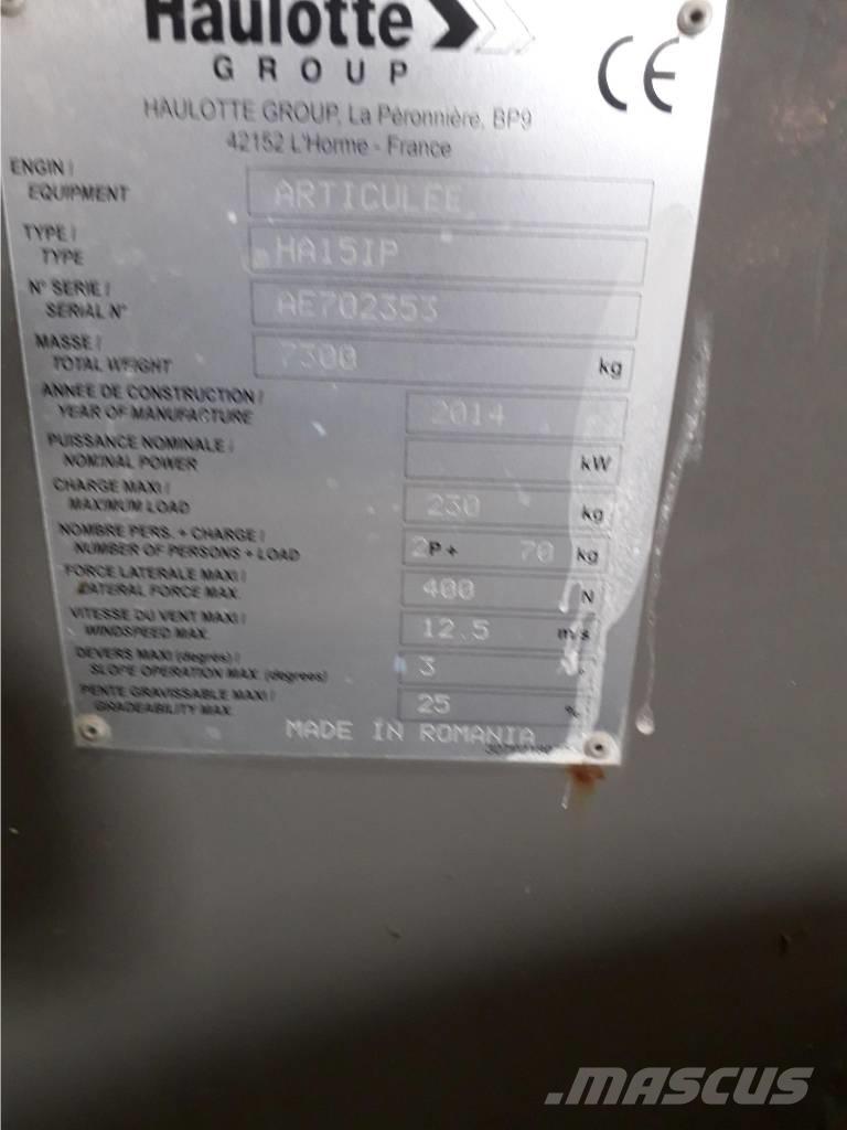 Haulotte HA 15 IP Strēles pacēlāji