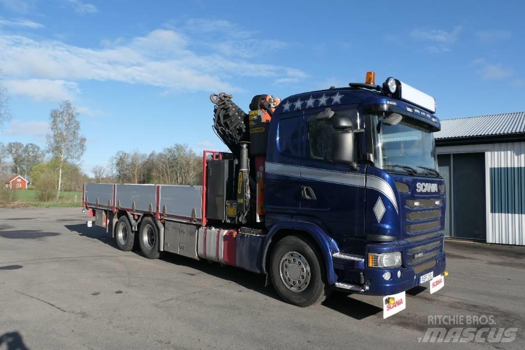 Scania G450 6x2 Smagās mašīnas ar celtni