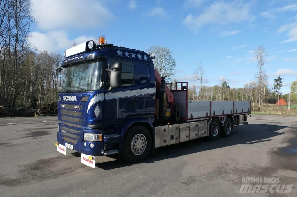 Scania G450 6x2 Smagās mašīnas ar celtni