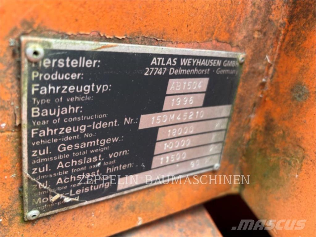 Atlas 1504 Ekskavatori uz riteņiem