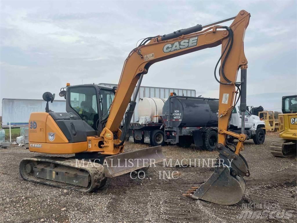 CASE CX80C Kāpurķēžu ekskavatori