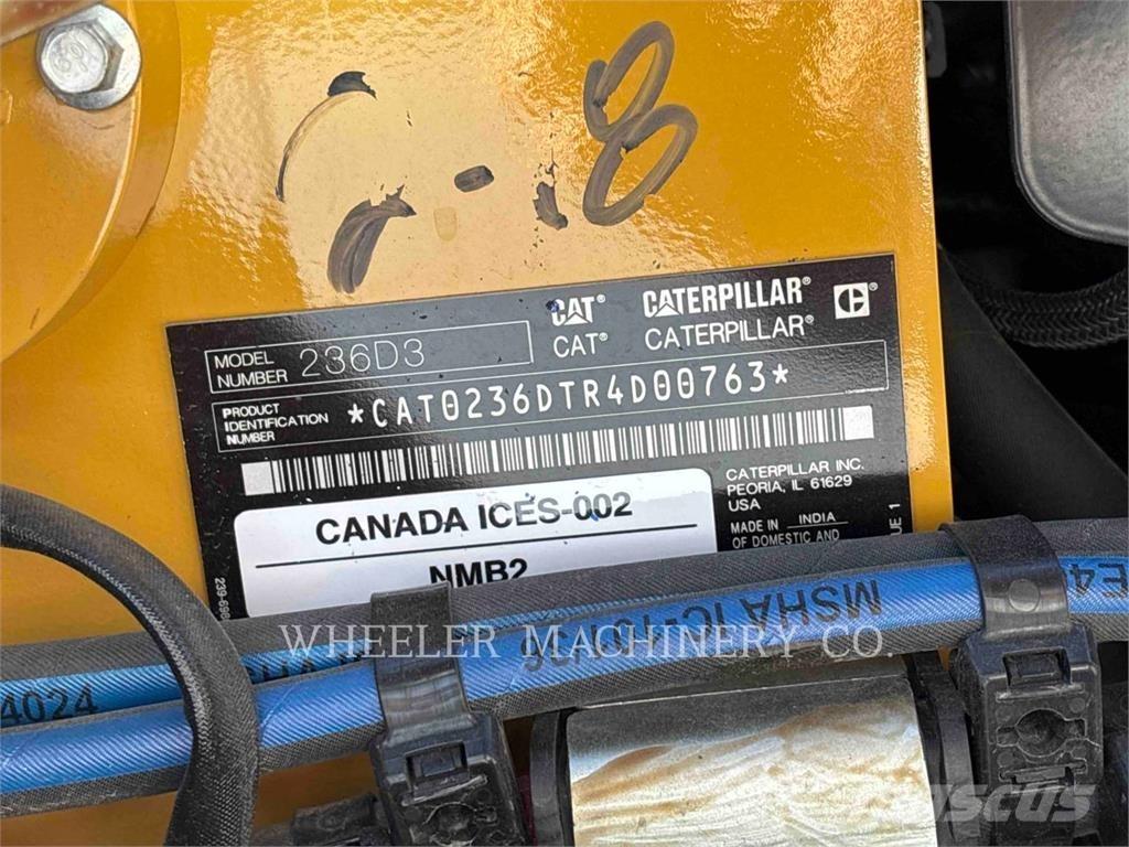 CAT 236D3 C3H2 Lietoti riteņu kompaktiekrāvēji