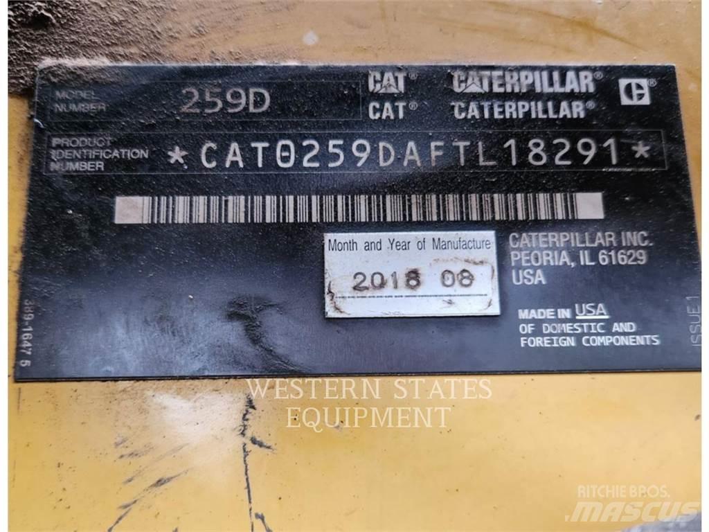 CAT 259D Lietoti riteņu kompaktiekrāvēji