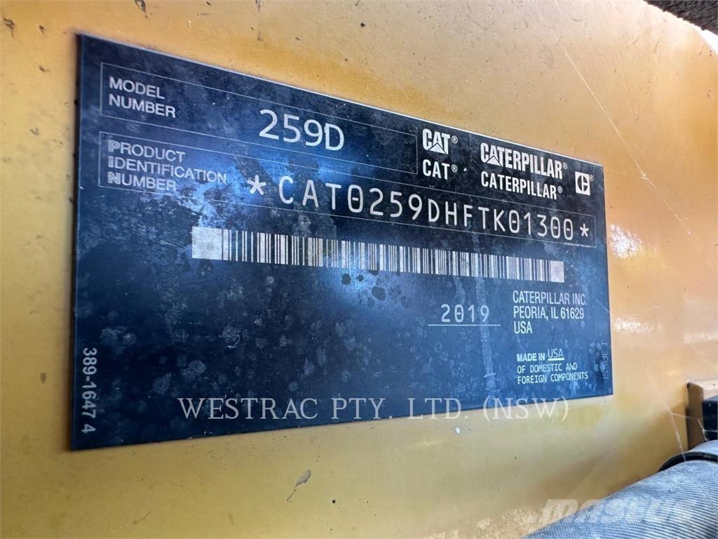 CAT 259D Kāpurķēžu iekrāvēji