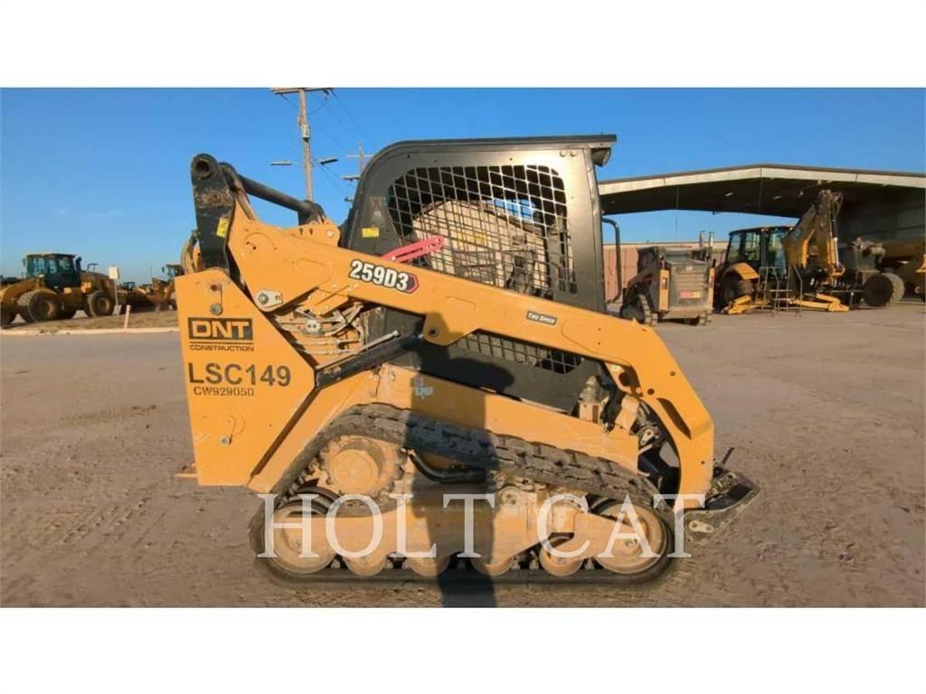 CAT 259D Lietoti riteņu kompaktiekrāvēji