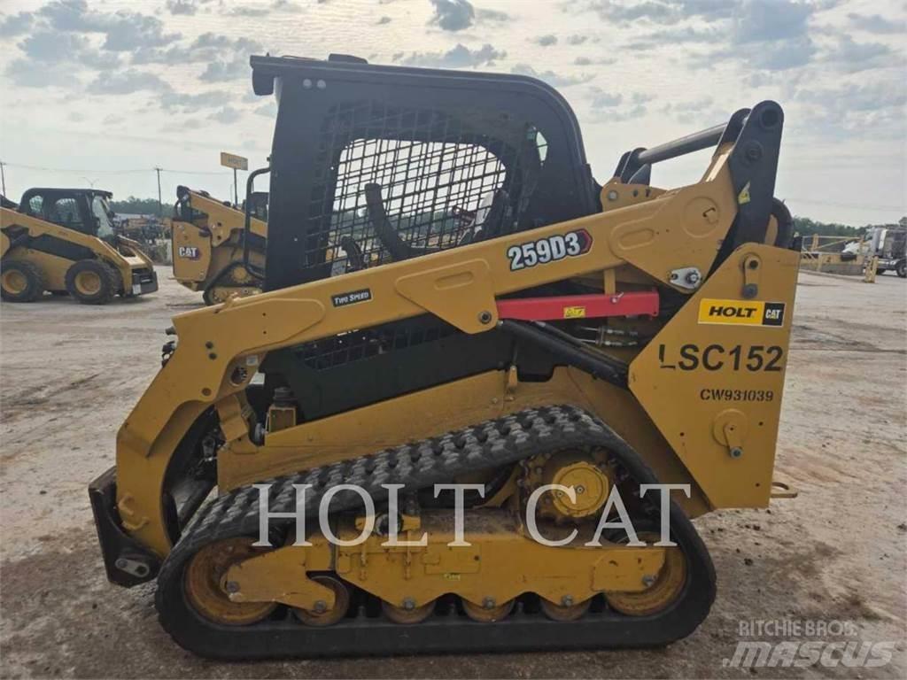 CAT 259D Lietoti riteņu kompaktiekrāvēji