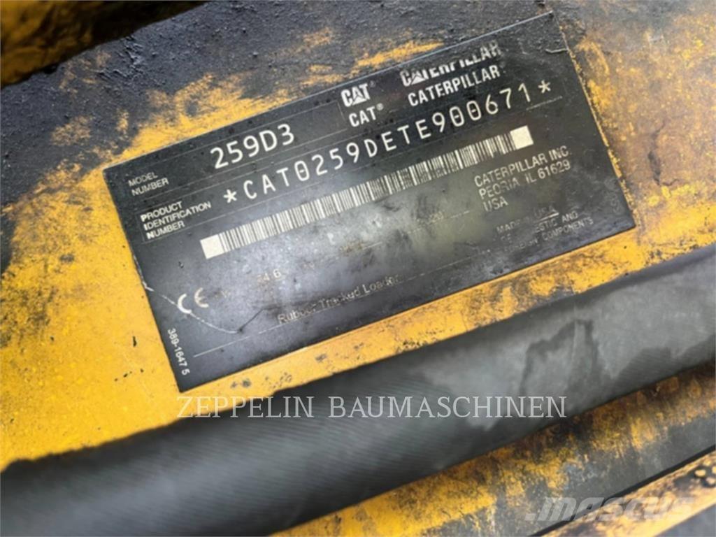 CAT 259D Lietoti riteņu kompaktiekrāvēji