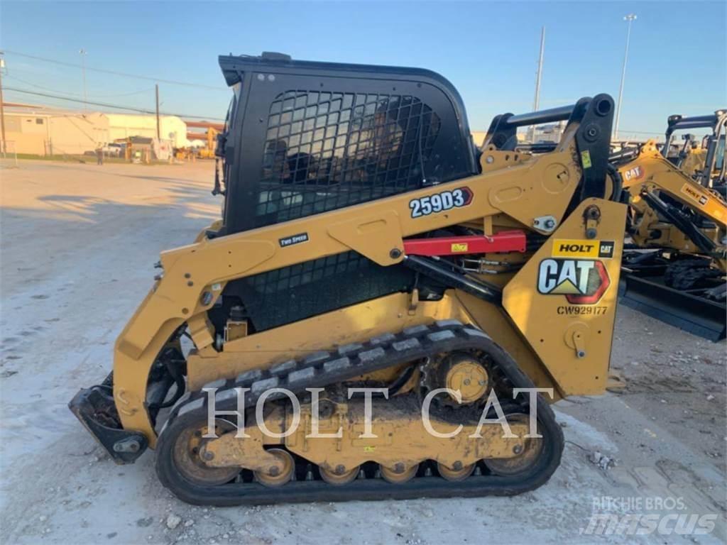 CAT 259D CAB Lietoti riteņu kompaktiekrāvēji