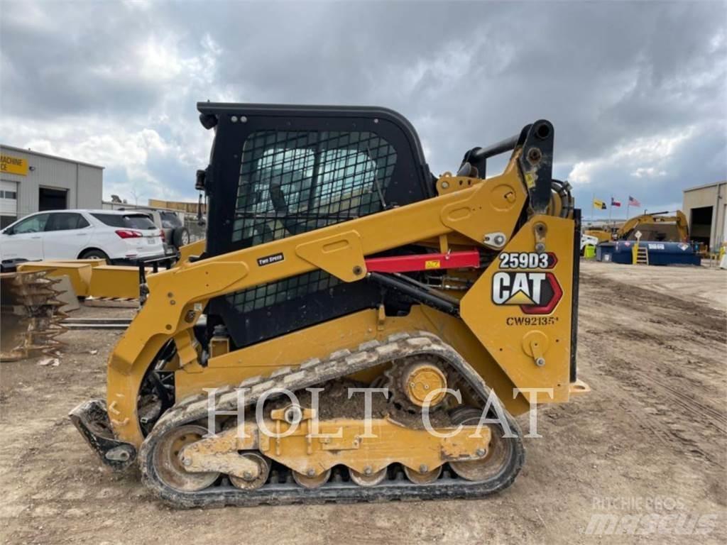 CAT 259D CAB Lietoti riteņu kompaktiekrāvēji