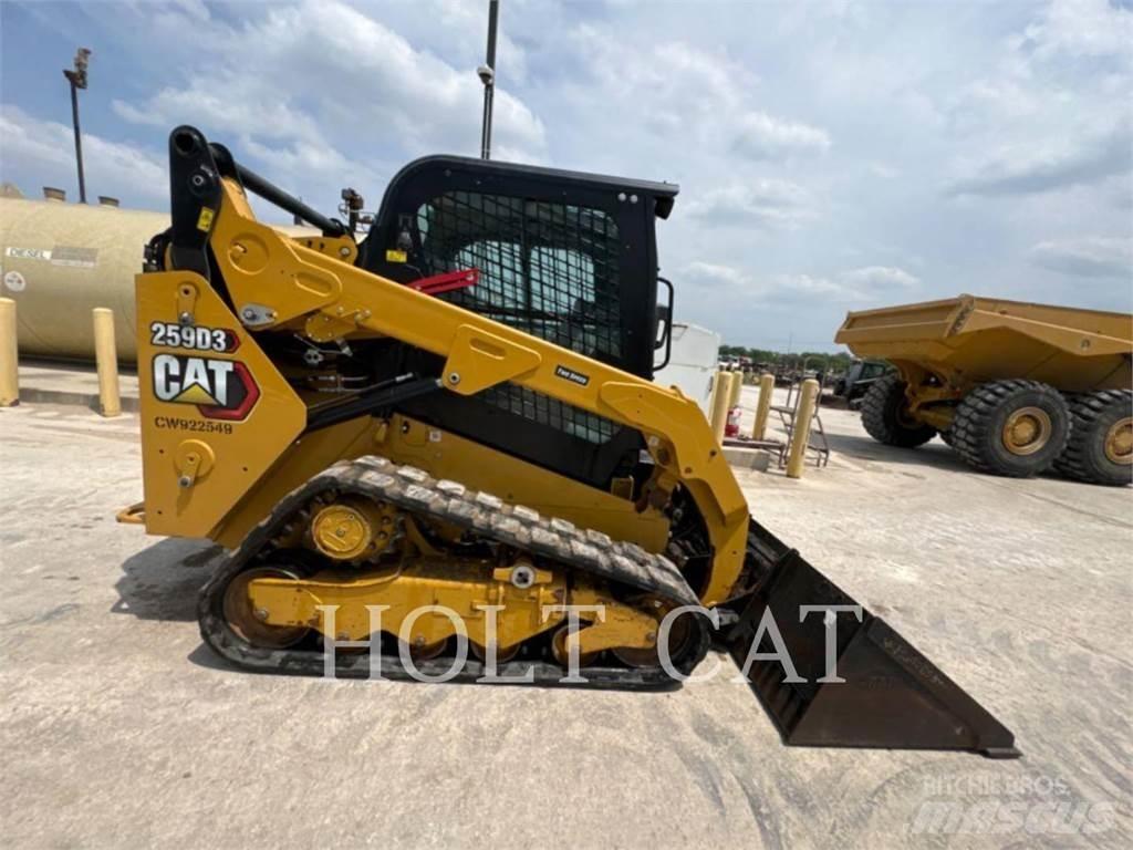 CAT 259D CAB Lietoti riteņu kompaktiekrāvēji