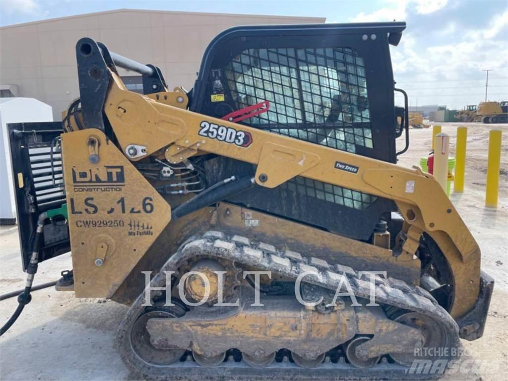 CAT 259D CAB Lietoti riteņu kompaktiekrāvēji