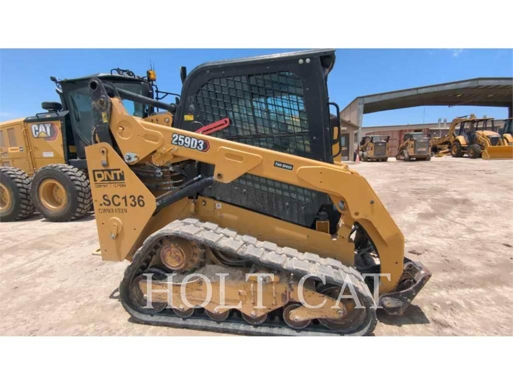 CAT 259D CAB Lietoti riteņu kompaktiekrāvēji