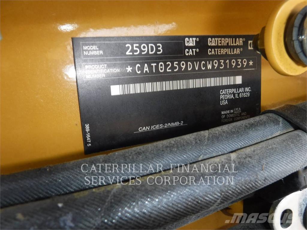 CAT 259D3 Kāpurķēžu iekrāvēji