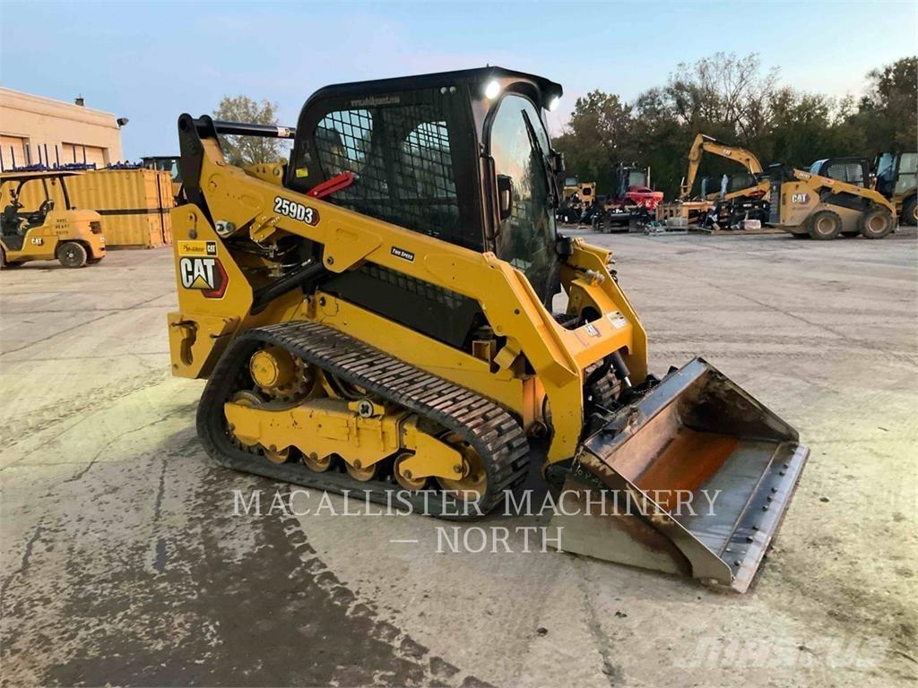 CAT 259D3 AQB Lietoti riteņu kompaktiekrāvēji